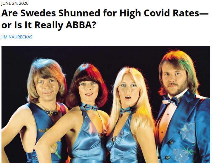 FAIR: Are Swedes Shunned for High Covid Rates—or Is It Really ABBA?