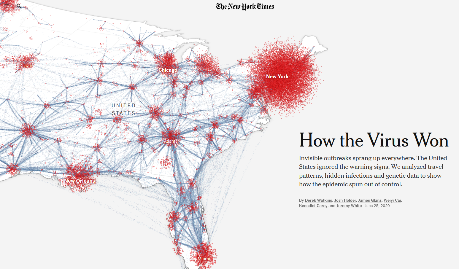 New York Times: How the Virus Won