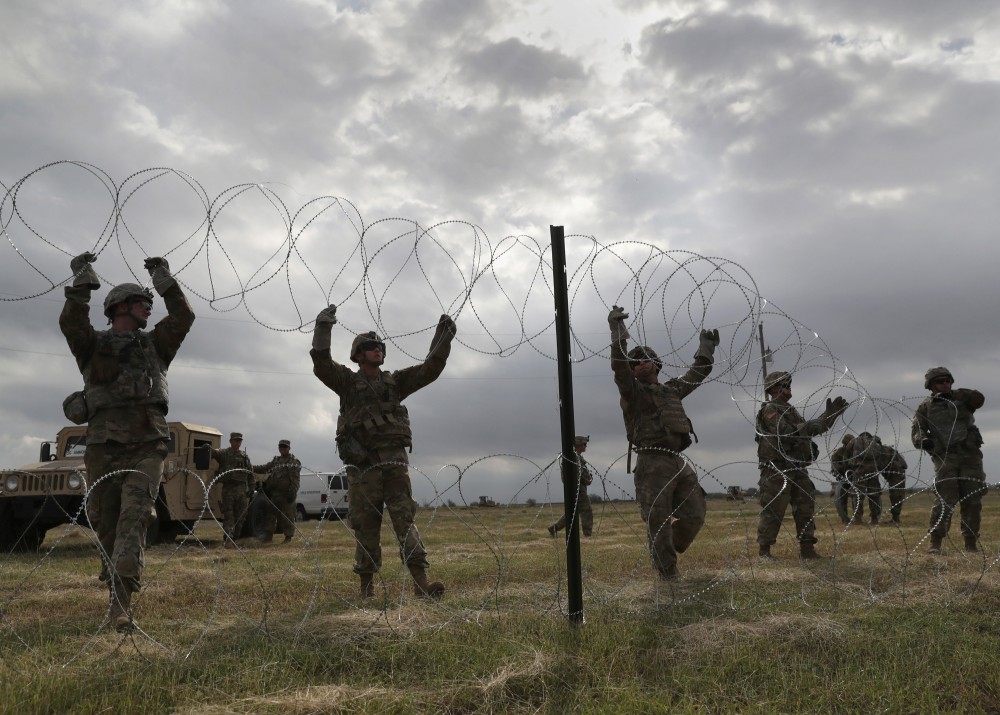 Troops Arrive At U.S. Mexico Border Spots Where Migrant Caravan May Arrive In Coming Weeks