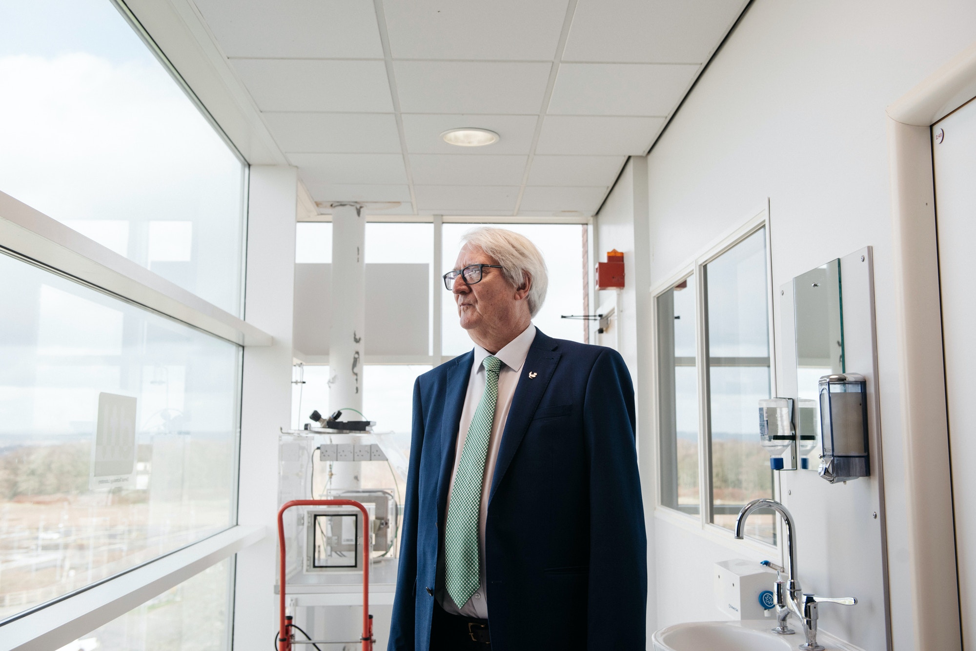 Heylings at his lab at Keele University Science and Innovation Park in Newcastle-under-Lyme, England, on March 15, 2021.